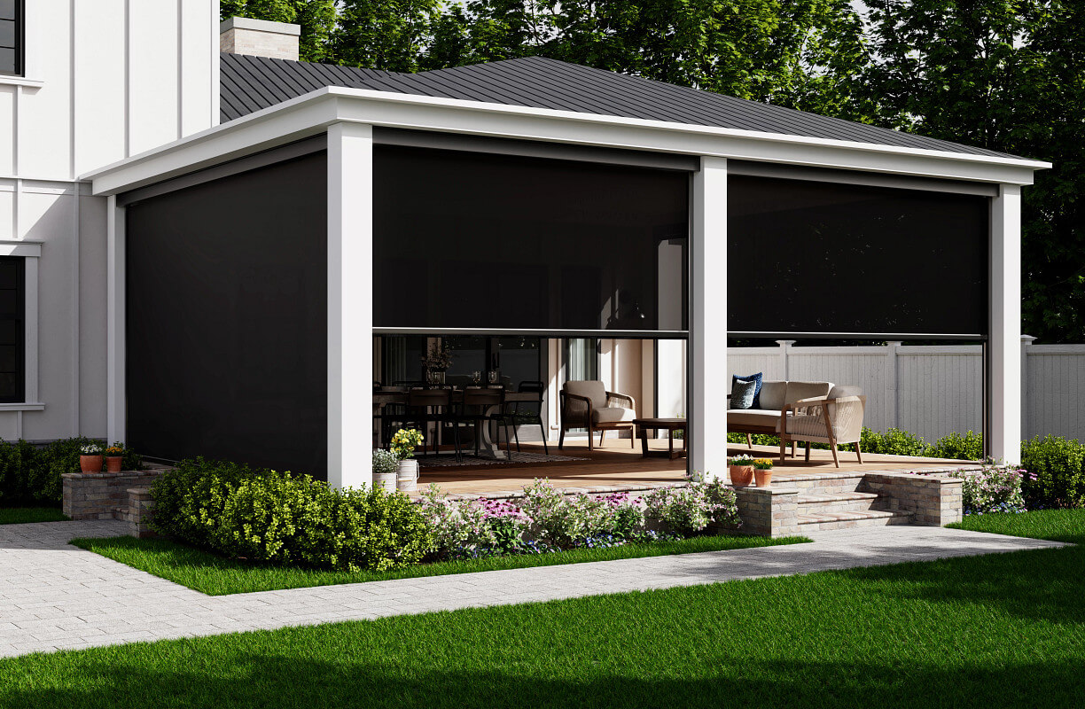 Patio Shades Black
